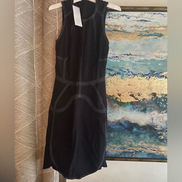 Stella McCartney  Dress Womens Size 36 Black Sleeveless A- Line NWT - Picture 1 of 16